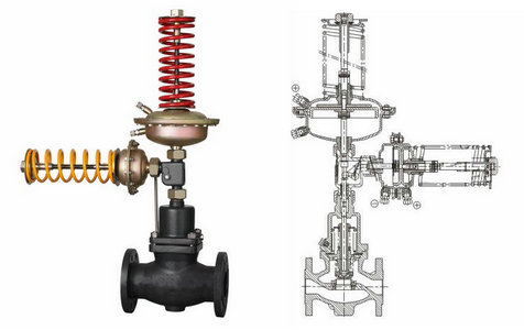 自力式壓力、壓差組合閥結(jié)構(gòu)圖
